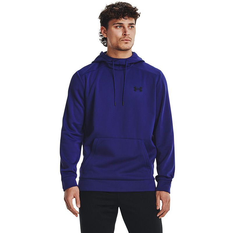 Men's blue under armour hooded top with toggle strings from O'Neills.