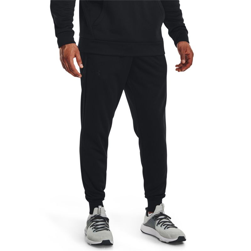 Black Under Armour Men's Fleece® Joggers, with soft inner layers from O'Neills