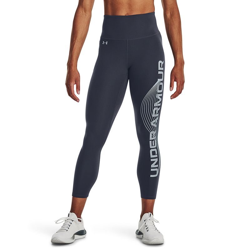 Women's Under Armour ankle leggings with under armour detailing on the left leg from O'Neills.