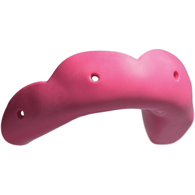 hot pink SISU adults mouthguard with an outlined bite pad from O'Neills