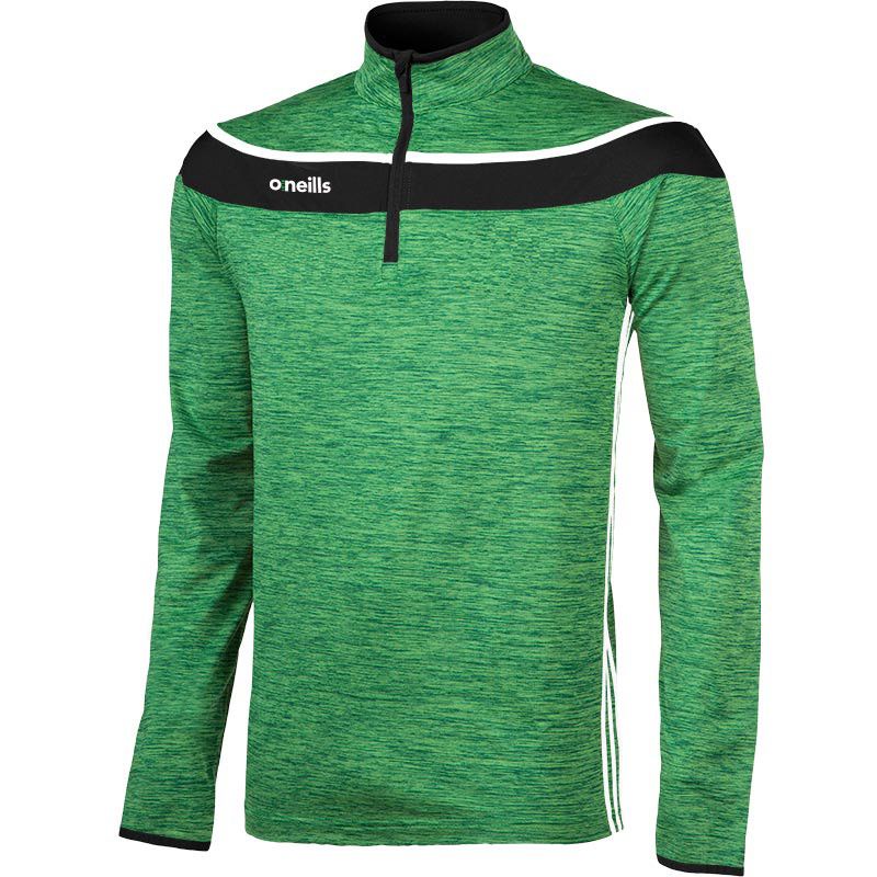 Green, Black and White Men's Slaney brushed half zip features a fleece inner lining from O’Neills