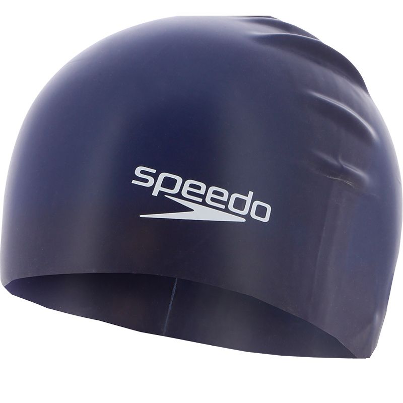 navy Speedo junior swim cap made from silicone for long lasting wear from O'Neills