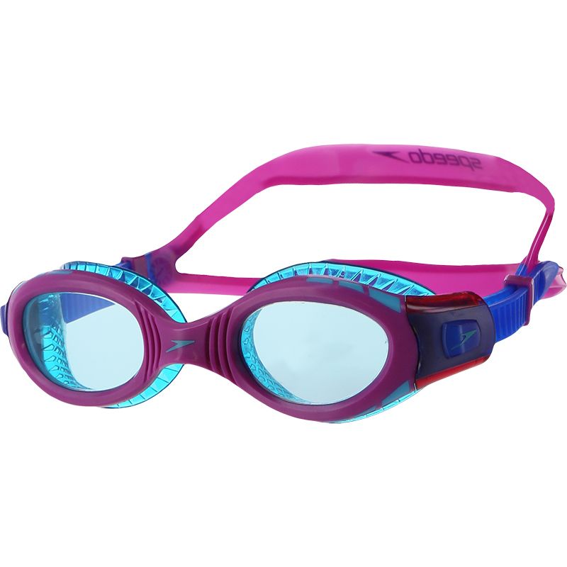 purple and blue Speedo kids' swimming goggles with a super soft flexible seal from O'Neills