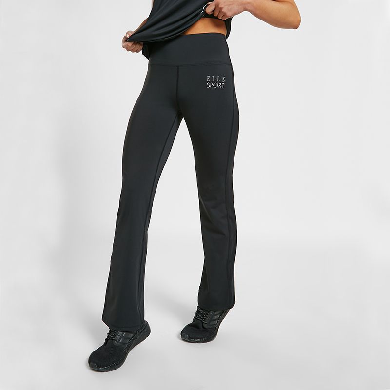 Boot Cut Yoga Bottoms Black 