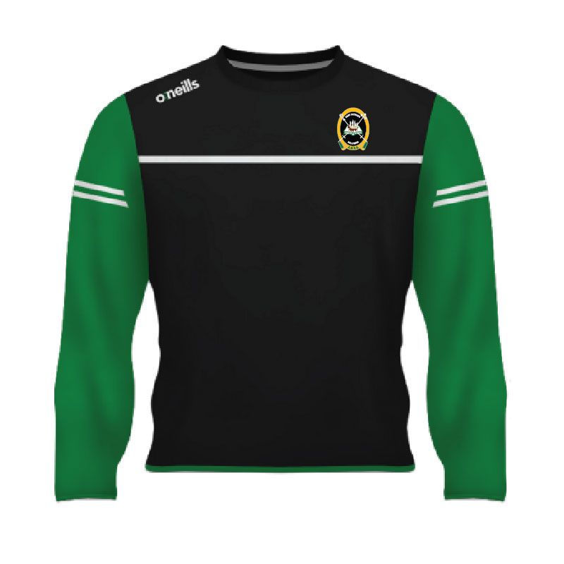 St Patrick's College Ballymena Bolton Fleece Crew Neck Top Black / Green / White