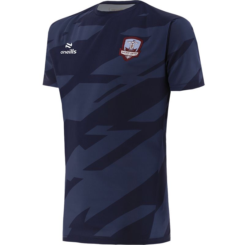 Navy Men's Galway United FC T-Shirt with Galway United FC crest by O’Neills. 