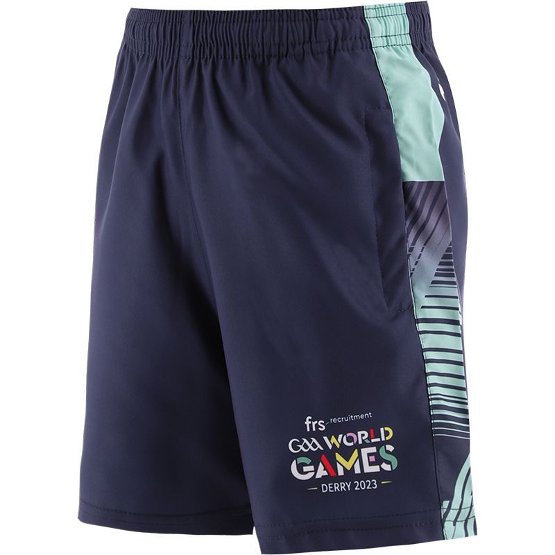 Kids' Marine / Mint GAA World Games Sub X Shorts From O'Neills