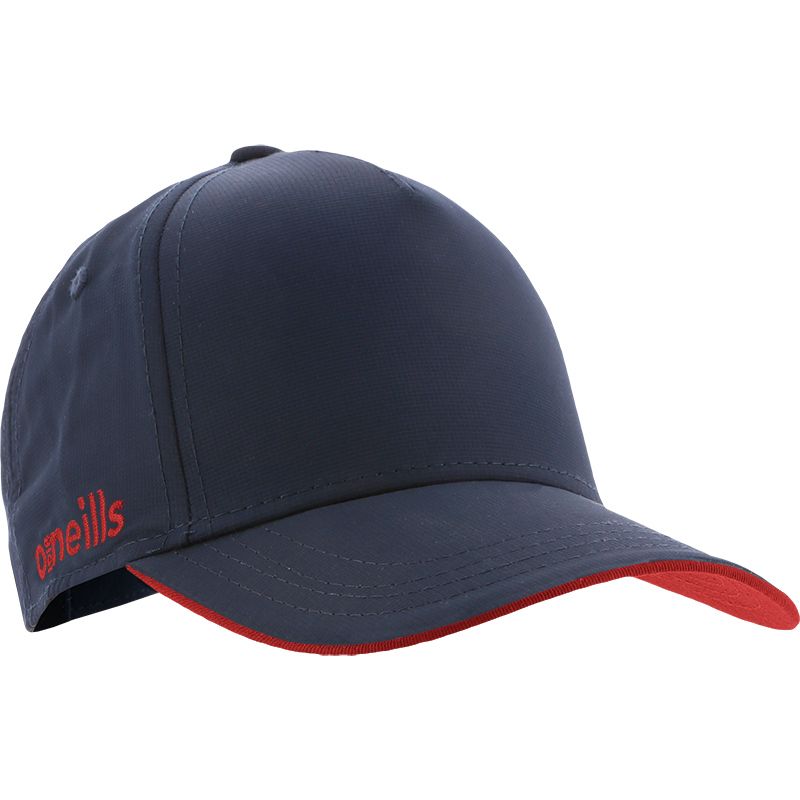 Navy baseball cap with protective peak and Red O’Neills embroidered logo on the side.