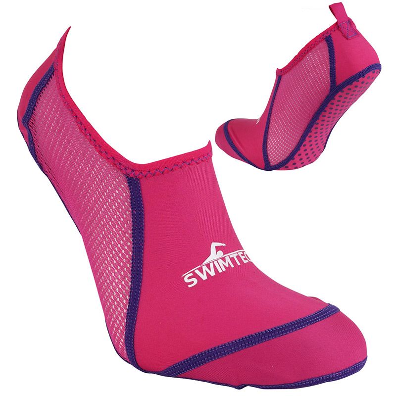 pink SwimTech breathable pool sock with silicone grip from O'Neills