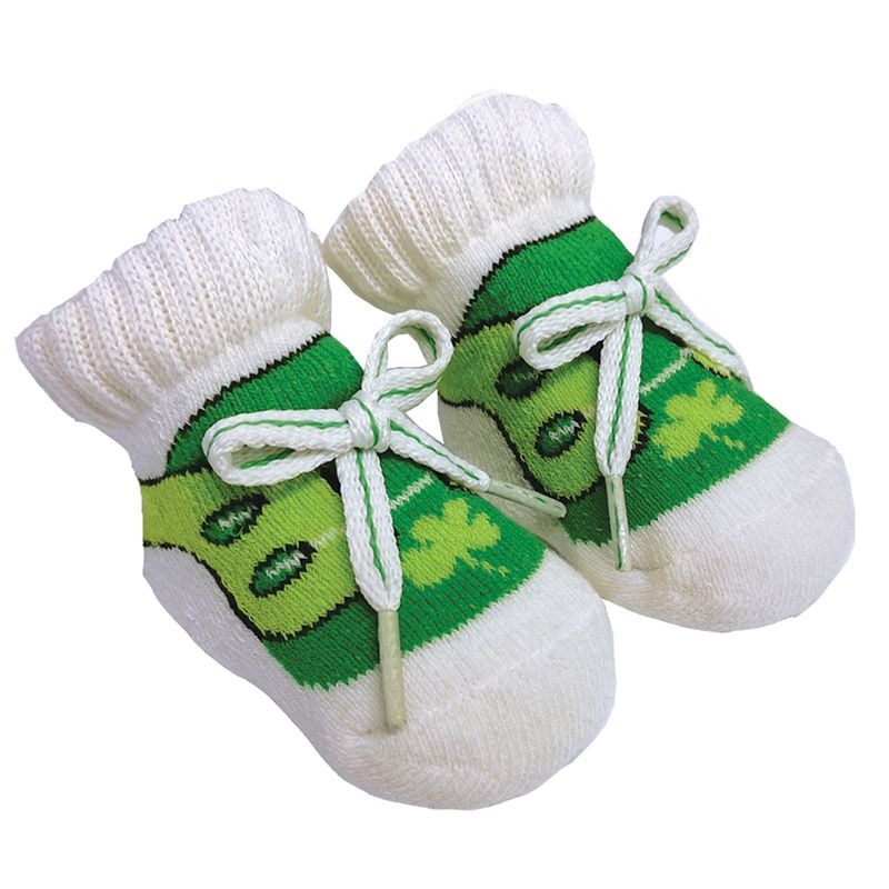 Kids' Trad Craft Baby Shamrock Bootie Green / White