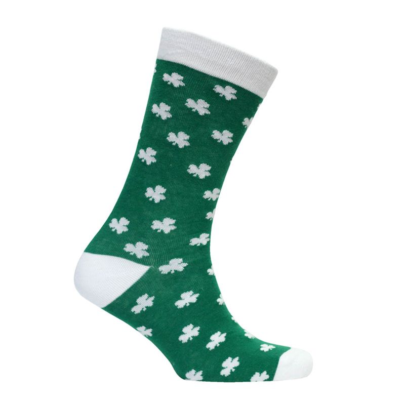 Trad Craft Shamrock Socks Green / White