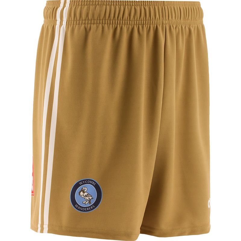 Wycombe Wanderers FC Kids' 3rd Gold Shorts