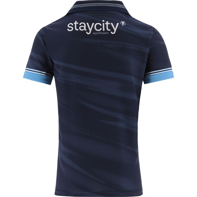 Navy  Dublin Camogie Goalkeeper Jersey 2024 with navy knitted collar by O’Neills.