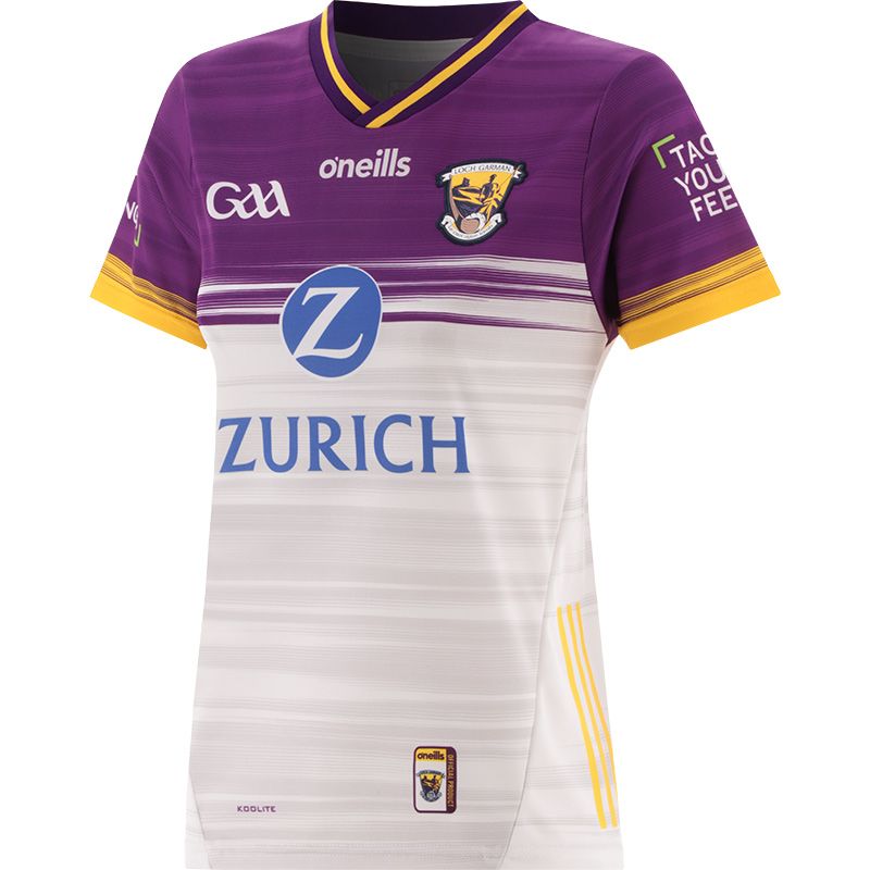 White Wexford GAA Goalkeeper Jersey 2024 with ribbed crewneck by O’Neills.