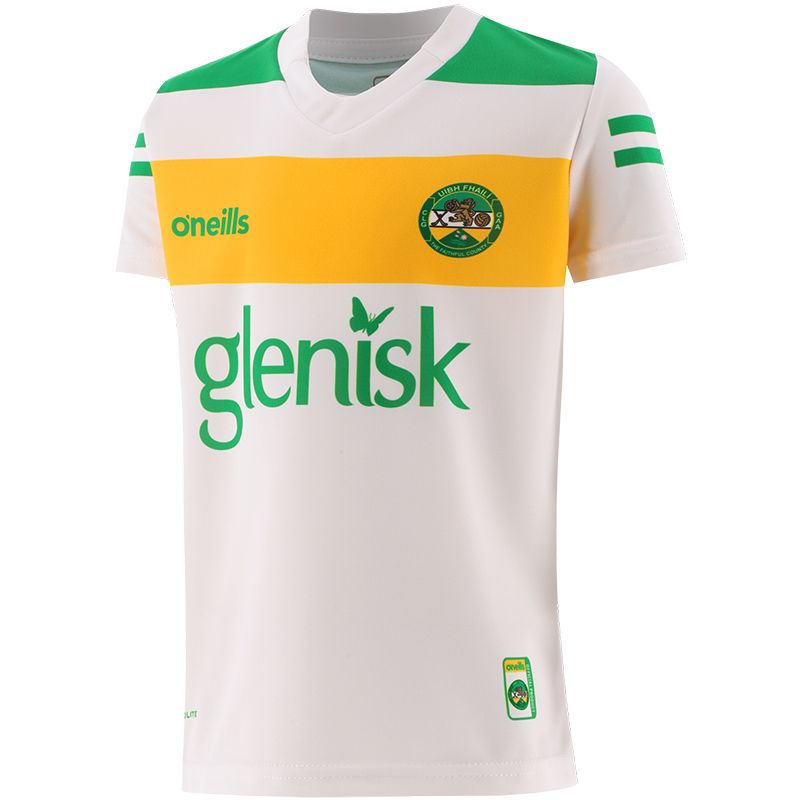 White Offaly GAA Kids' Short Sleeve Training Top by O’Neills.