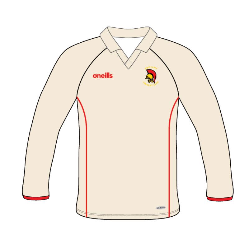 Trojans Cricket Club Kids' Cricket Match Shirt Long Sleeve