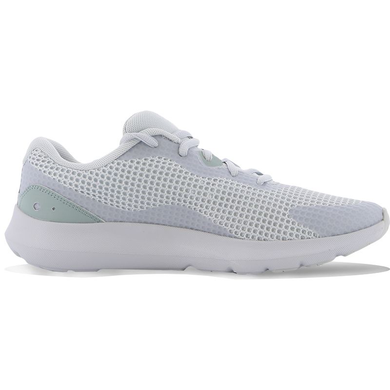 Women's Grey Under Armour Surge 3 Running Shoes, with lightweight, breathable mesh upper from O'Neills.