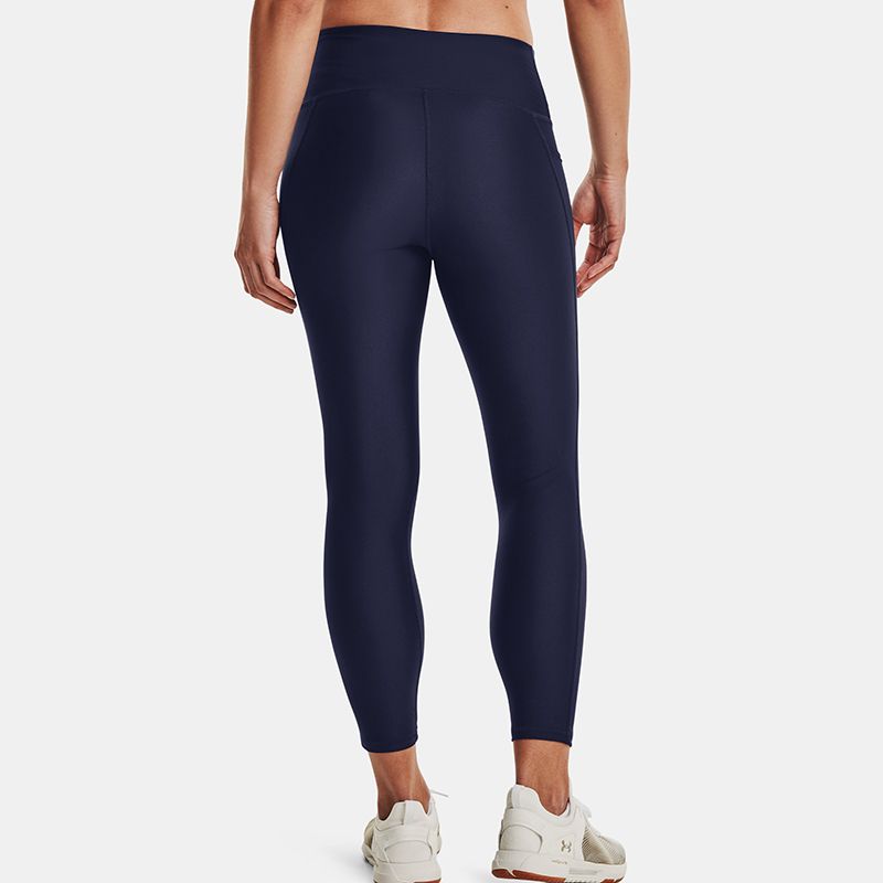 Navy Under Armour Women's HeatGear® Armour High Rise Leggings, with Side drop-in pocket from O'Neills.
