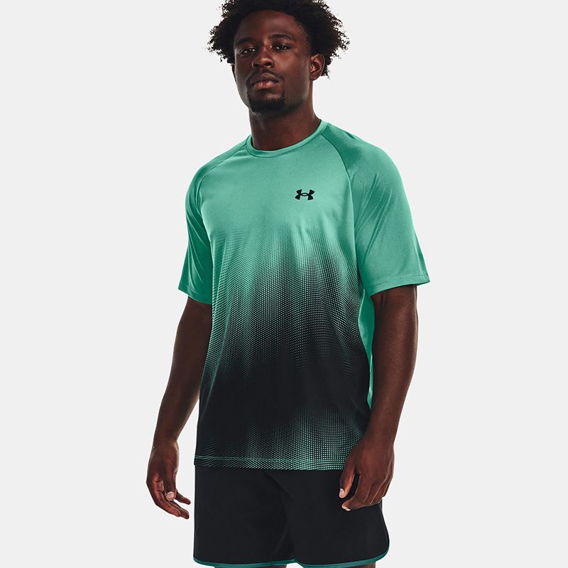 Green Under Armour Men's UA Tech™ Fade Short Sleeve T-Shirt from O'Neill's.