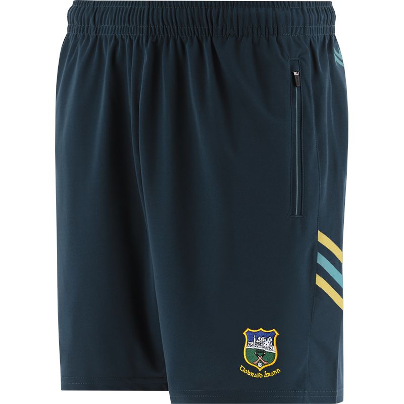 Marine Kids' Tipperary GAA training shorts with zip pockets by O’Neills.
