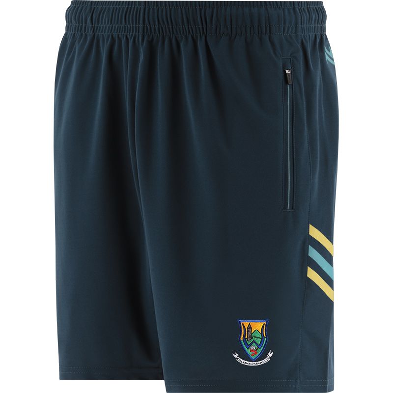 Marine Men's Wicklow GAA training shorts with zip pockets by O’Neills.