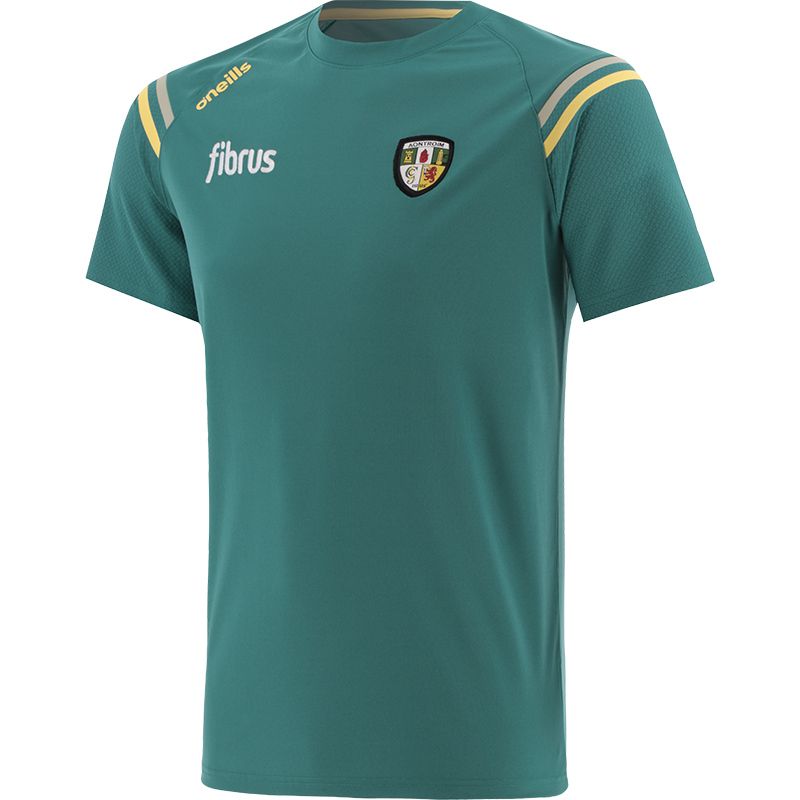 Green Antrim GAA T-Shirt with county crest by O’Neills. 