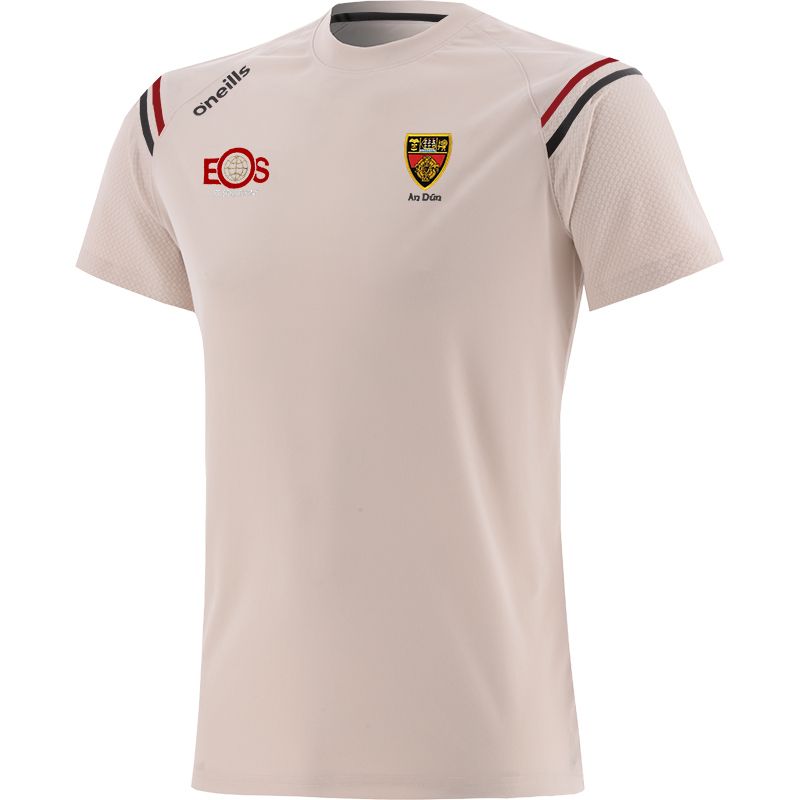 Beige Kids' Down GAA T-Shirt with county crest by O’Neills. 