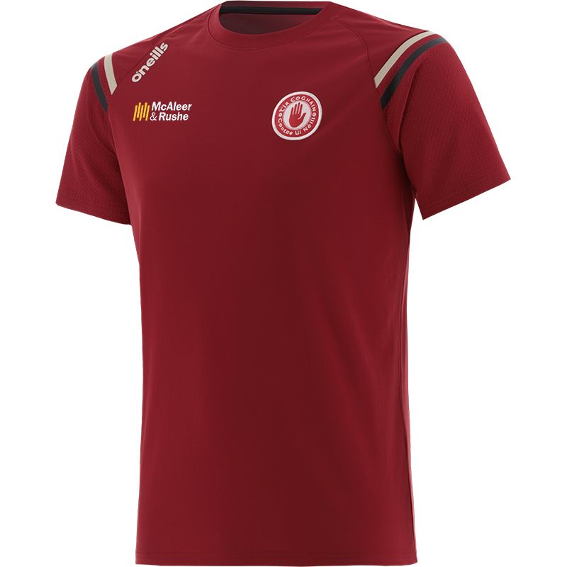 Red Men's Tyrone GAA T-Shirt with county crest by O’Neills.