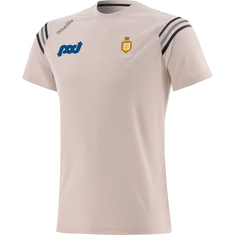 Beige Men's Clare GAA T-Shirt with county crest by O’Neills. 