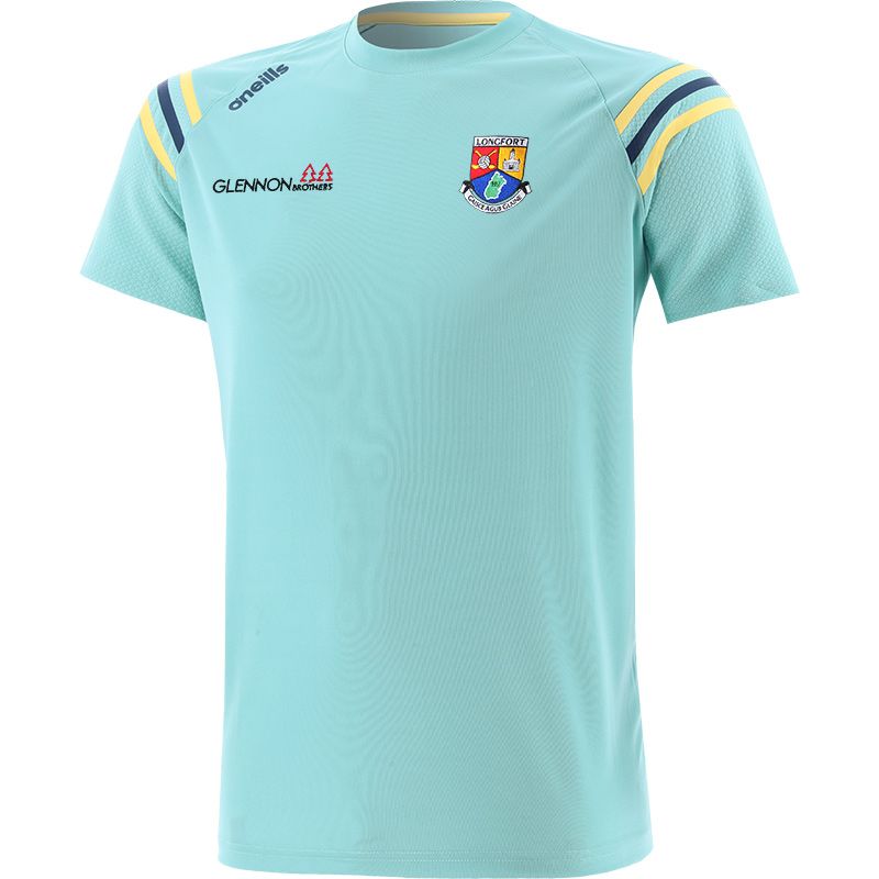 Blue Men's Longford GAA T-Shirt with county crest by O’Neills. 
