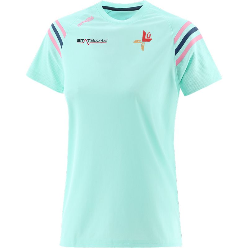 Green Women's Louth GAA T-Shirt with county crest by O’Neills. 