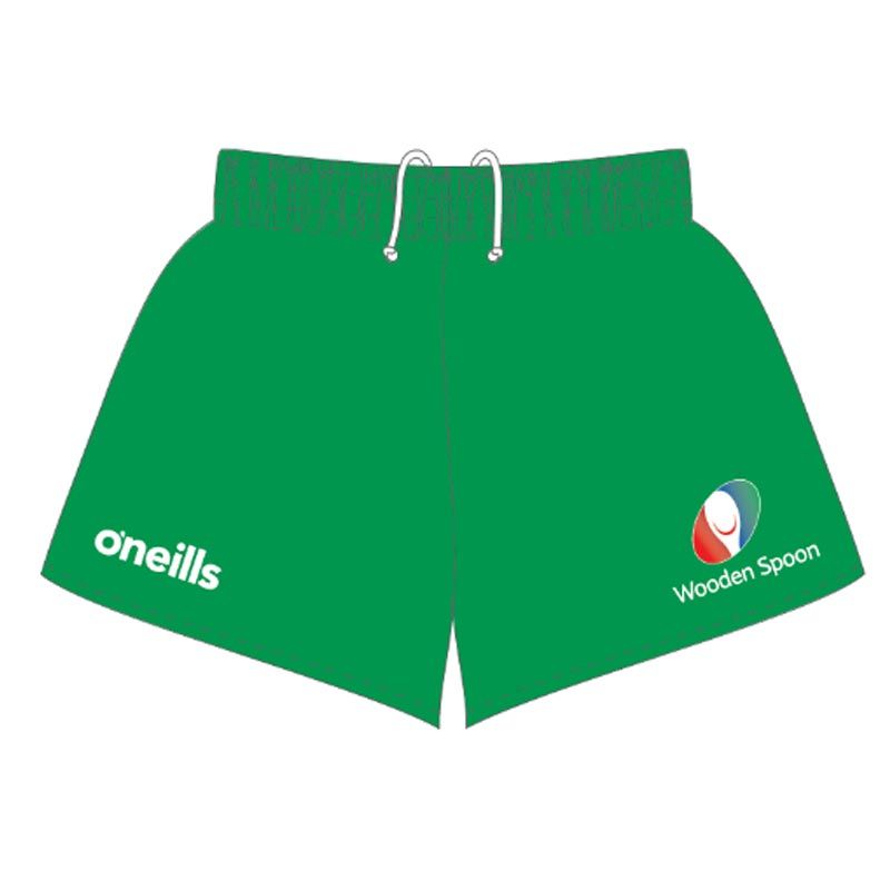 Wooden Spoon Kids' Rugby Shorts Green