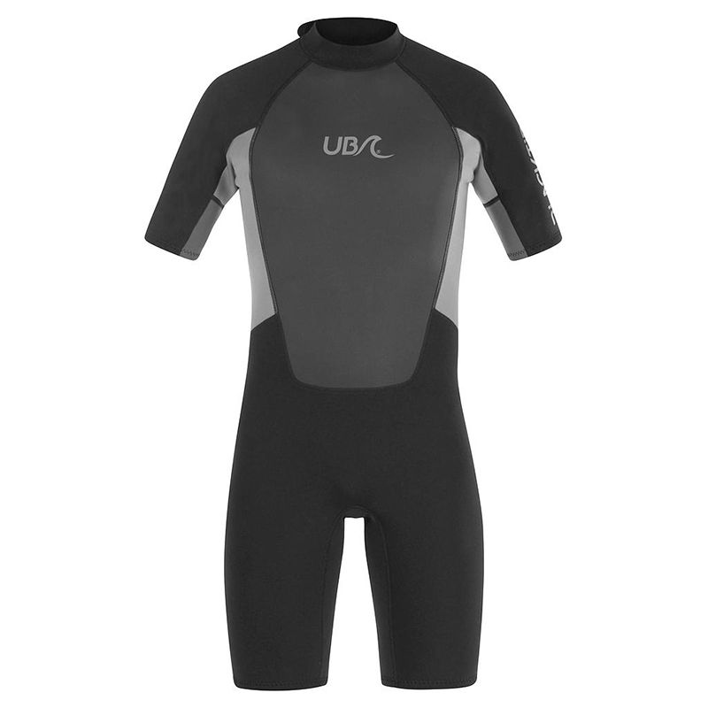 black and grey Urban Beach men's short wetsuit made from 2mm neoprene from O'Neills
