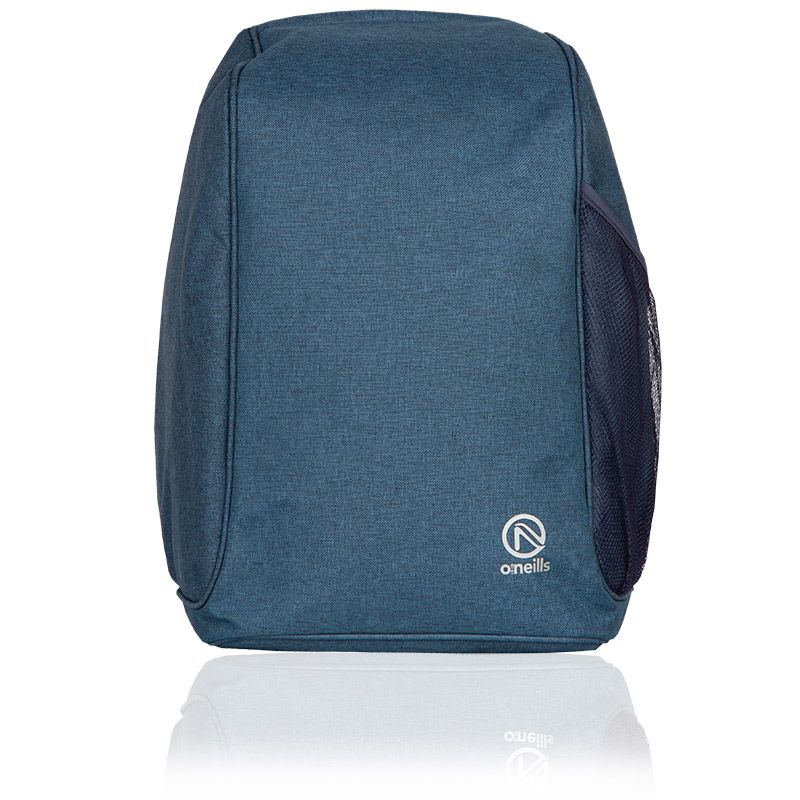 Blue backpack with reflective piping and vertical O’Neills branding.