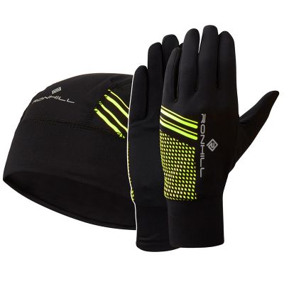 Yellow Ronhill Beanie And Glove Set 